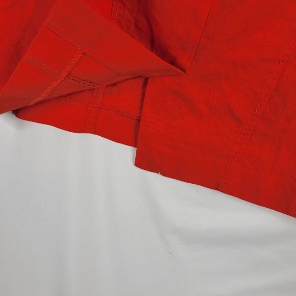 8P LOFT red orange back zip PENCIL SKIRT 8 petite - Picture 8 of 11